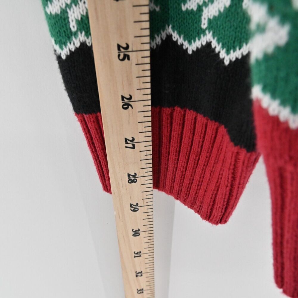 UGLY CHRIATMAS‎ SWEATER Mens Size XL Gingerbread Man Oh Snap Candy Cane Crutch - Picture 12 of 12